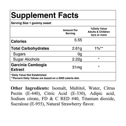 Garcinia Hearts Gummies (sugar-free)